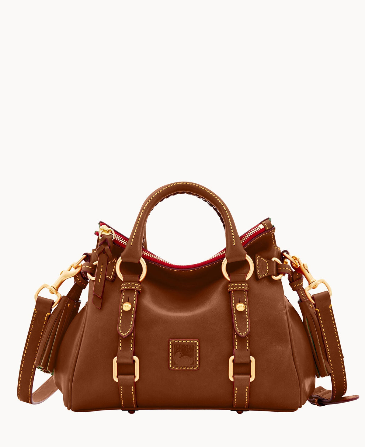 Florentine Micro Satchel - Chestnut