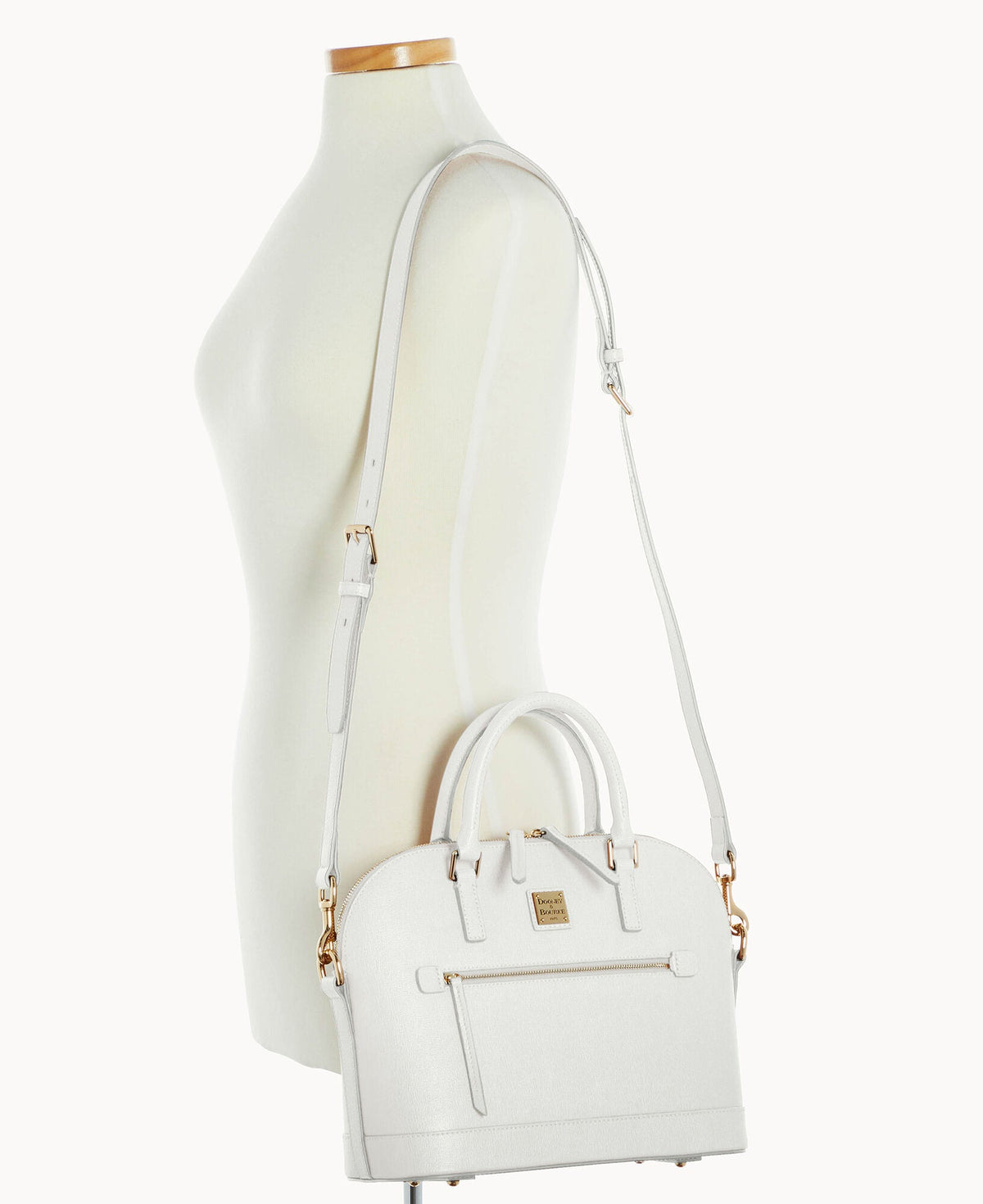 Saffiano Domed Zip Satchel - Image 61