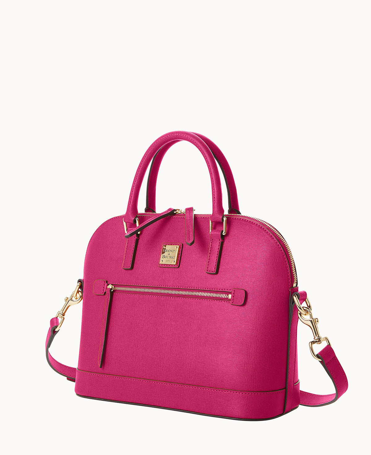 Saffiano Domed Zip Satchel - Image 81