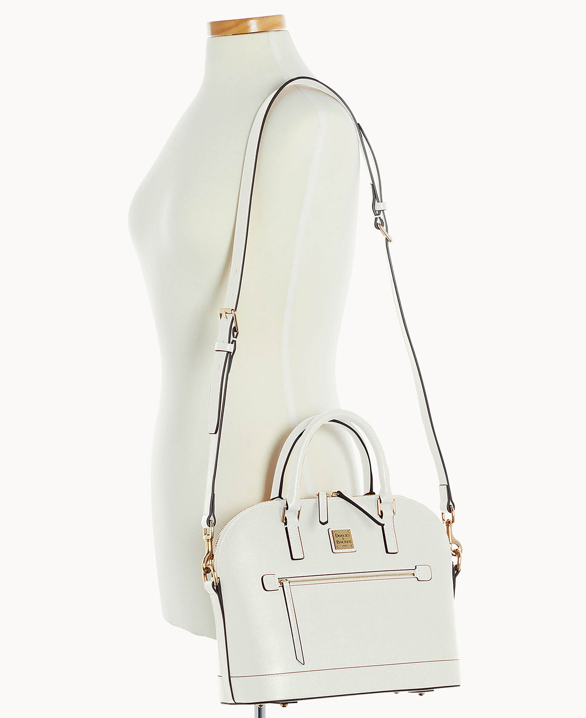 Saffiano Domed Zip Satchel - Image 87