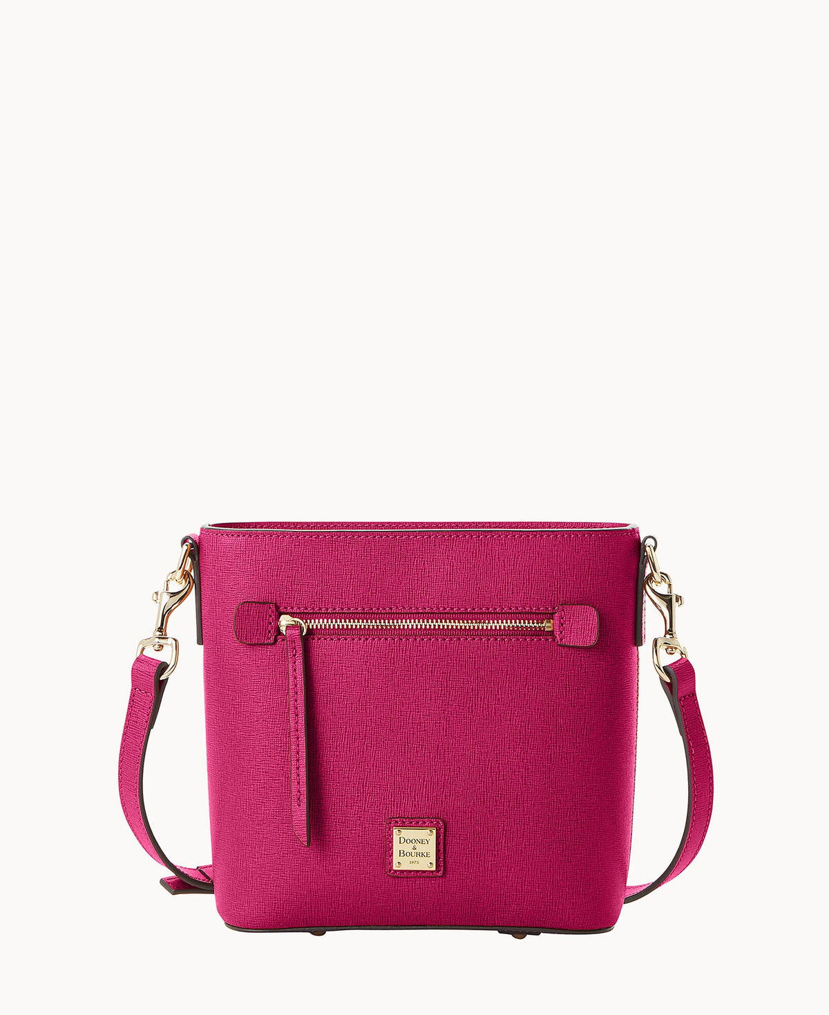 Saffiano Small Zip Crossbody - Violet