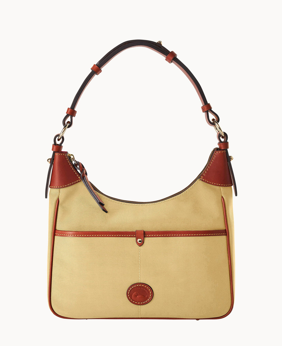 Nylon Small Rebecca Hobo - Khaki