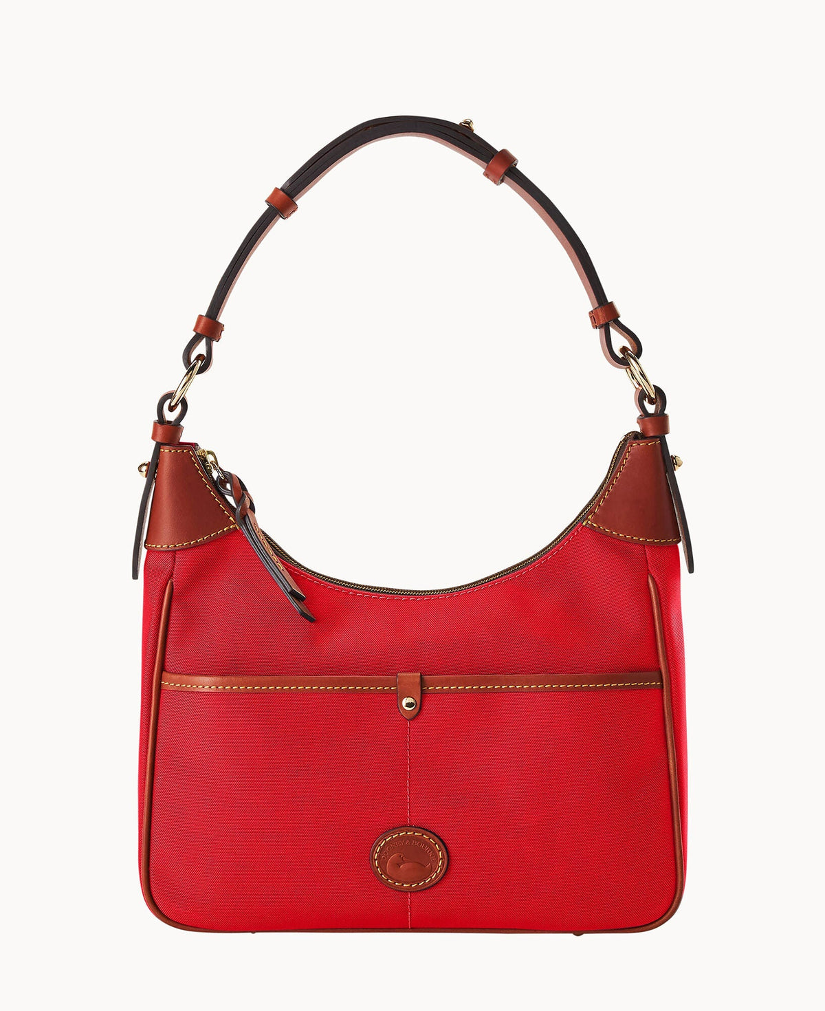 Nylon Small Rebecca Hobo - Red