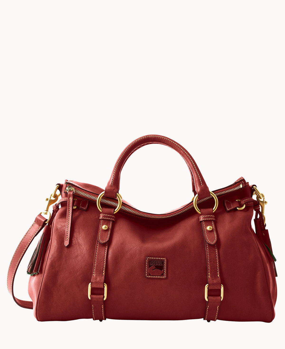 Florentine Large Satchel - Bordeaux