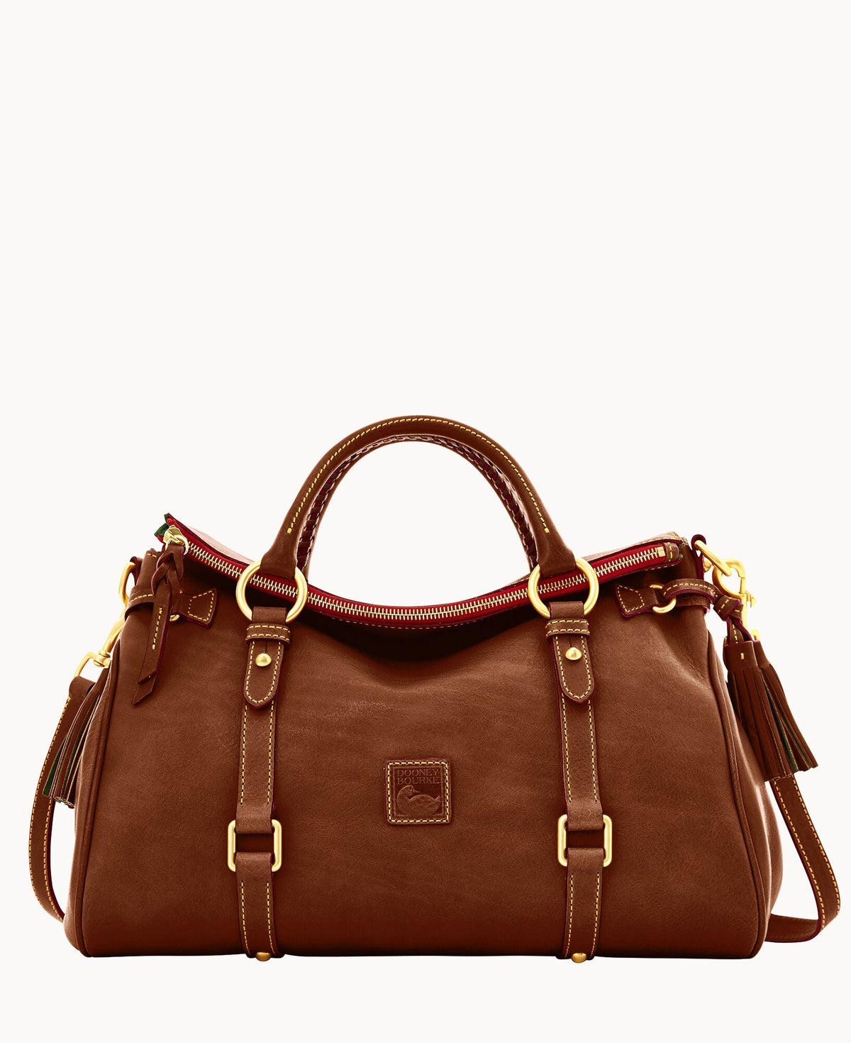 Florentine Large Satchel - Chestnut