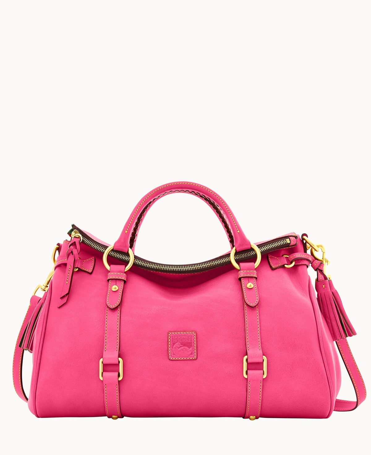 Florentine Large Satchel - Fuchsia
