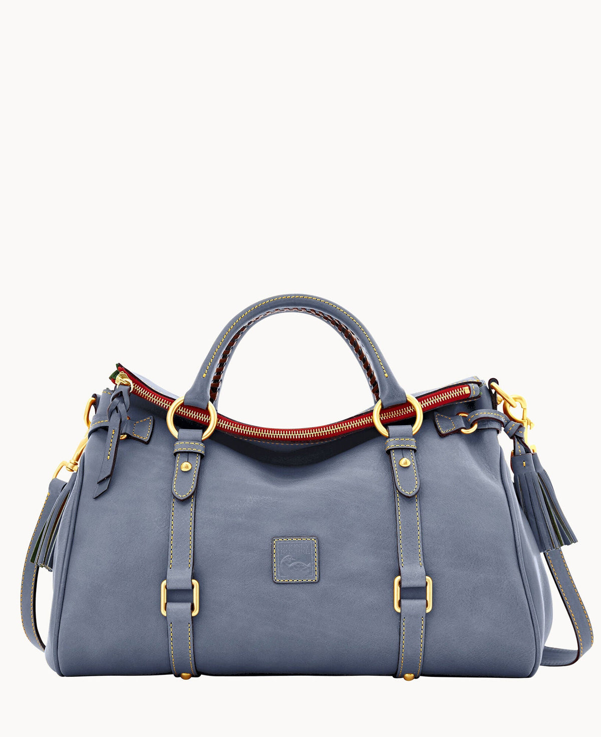 Florentine Large Satchel - Steel Blue