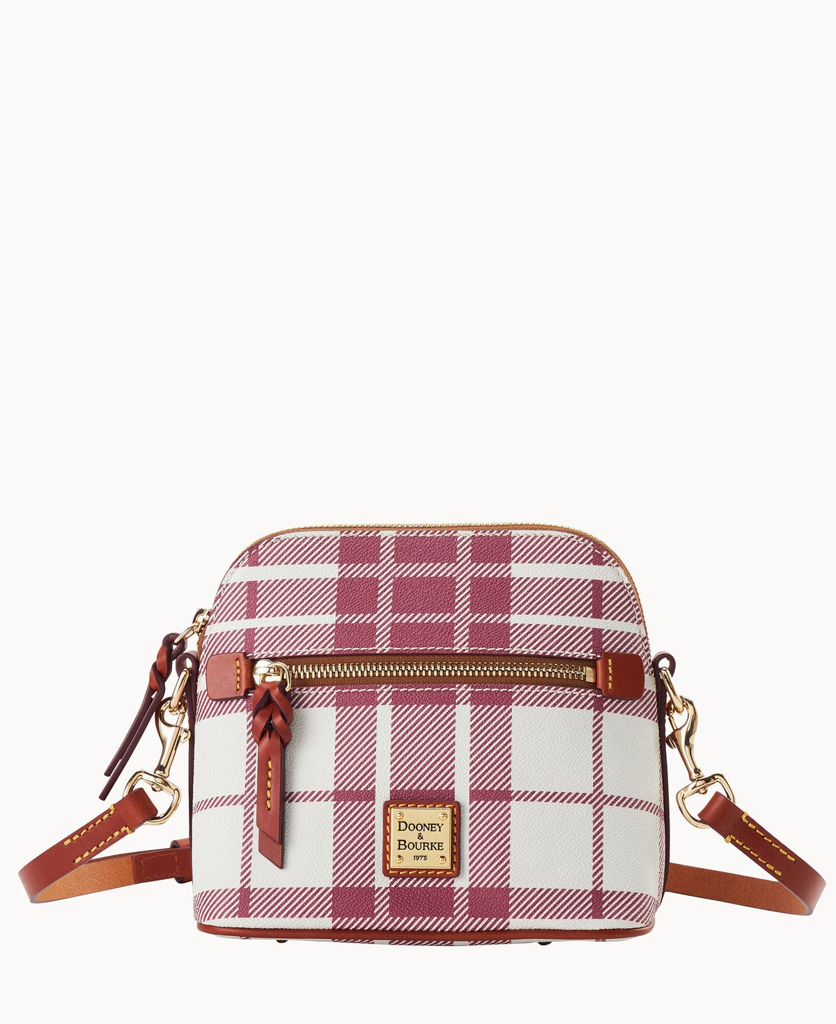 Oxford Domed Crossbody - Wine