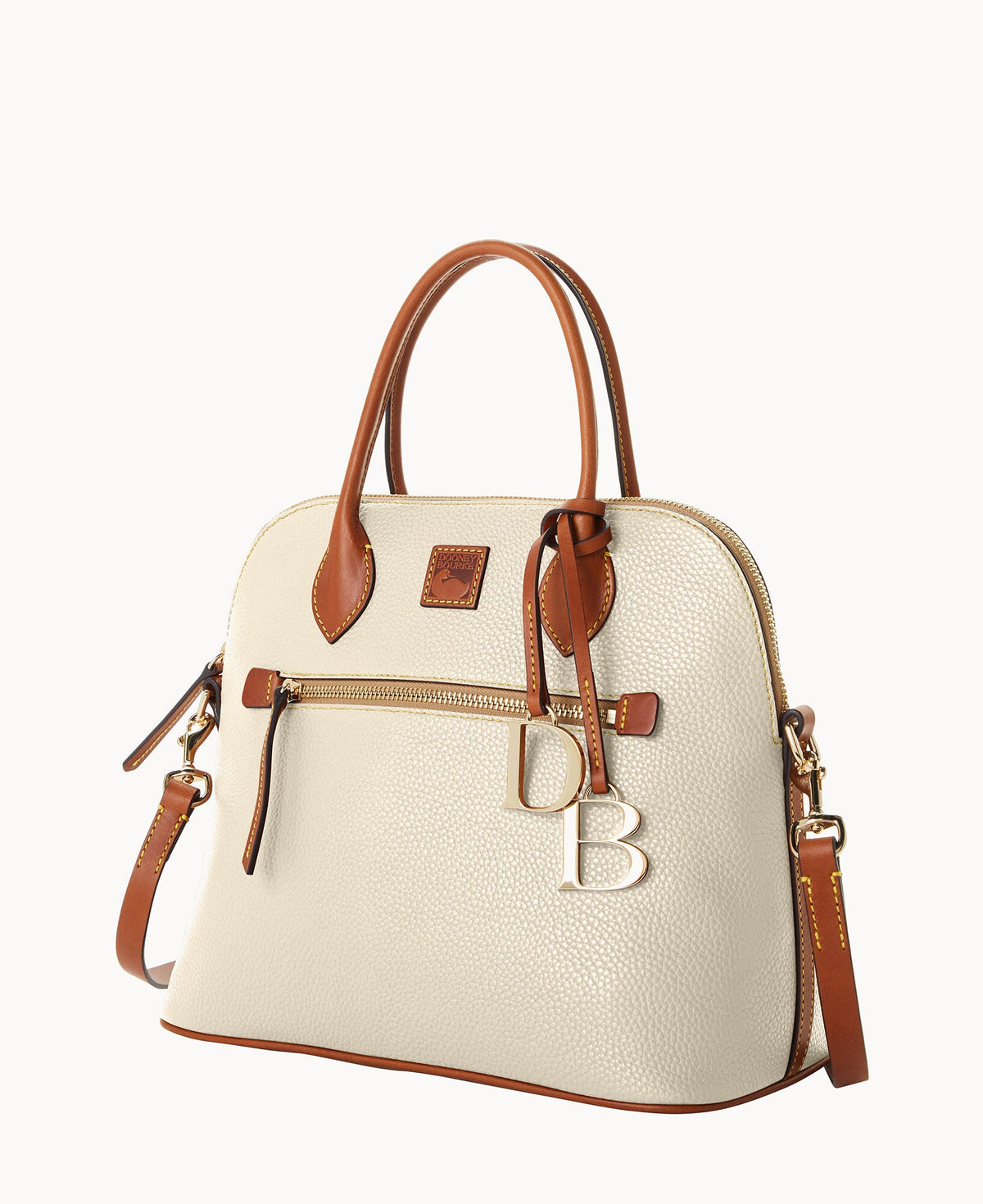 Pebble Grain Large Domed Satchel - Image 50