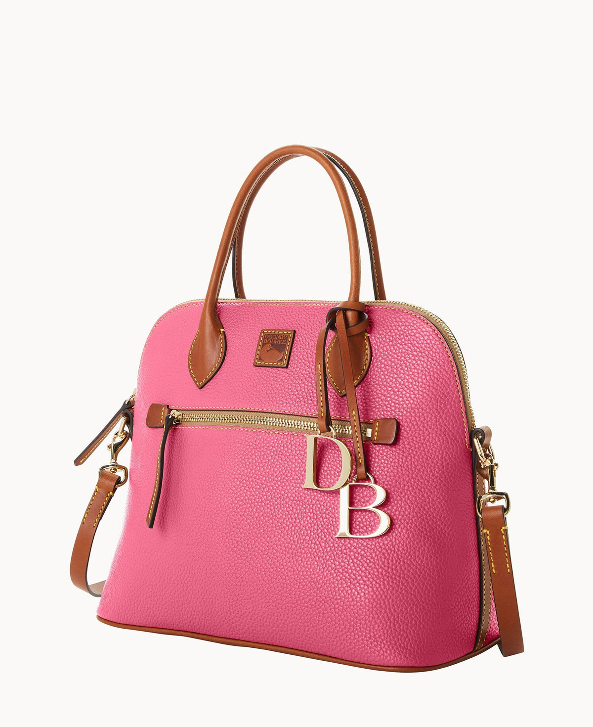 Pebble Grain Large Domed Satchel - Image 78