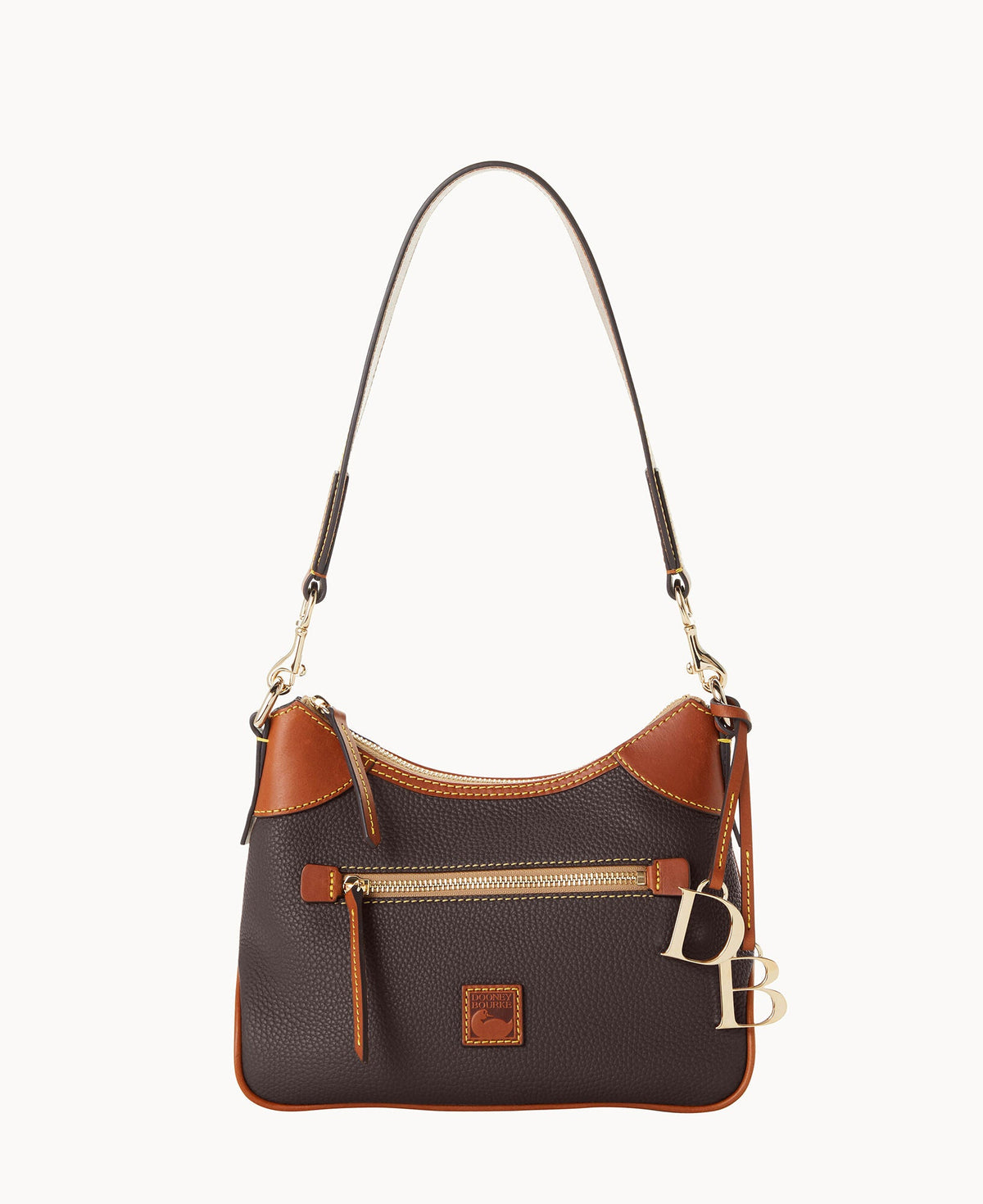 Pebble Grain Small Hobo - Brown Tmoro