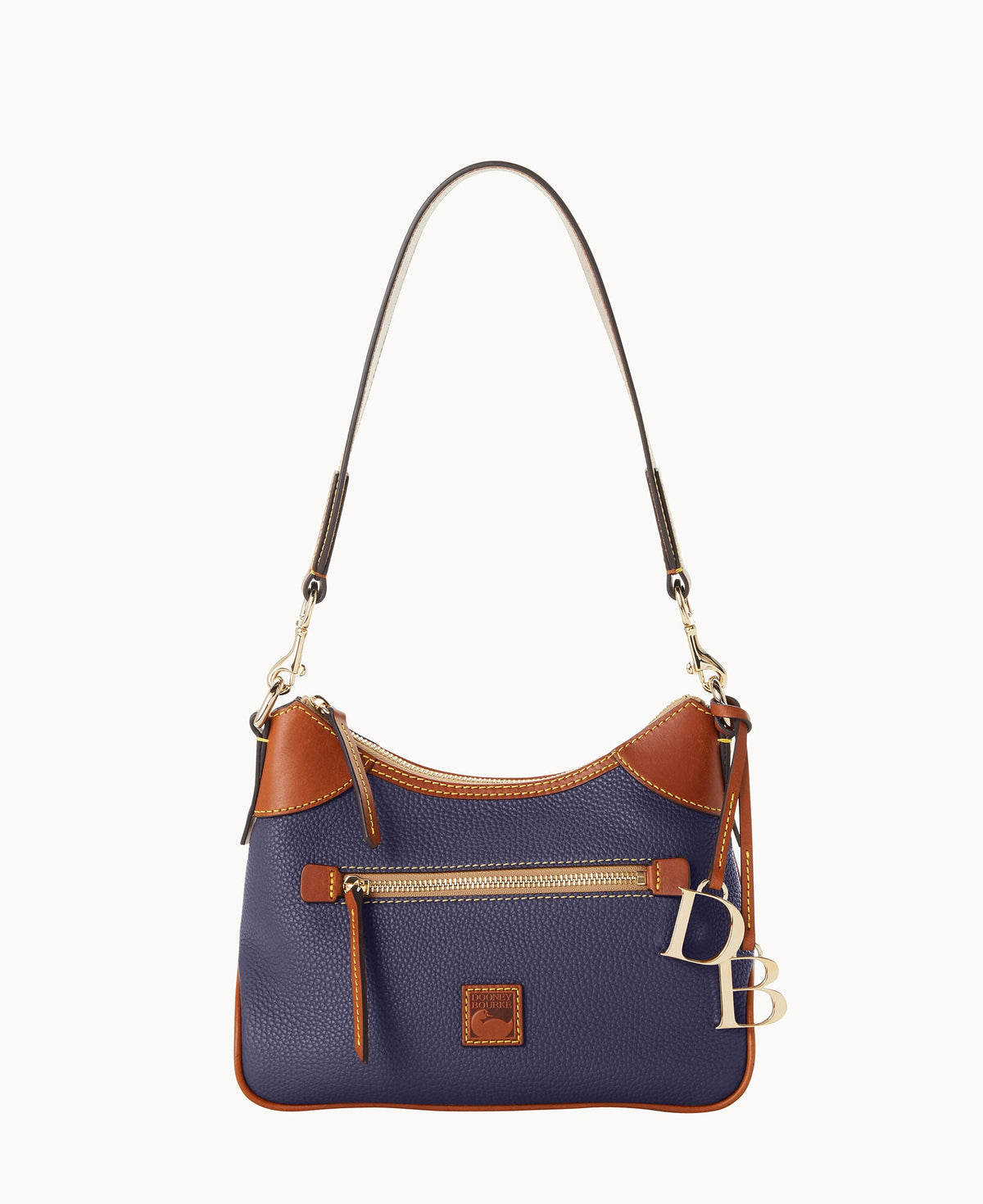 Pebble Grain Small Hobo - Midnight Blue