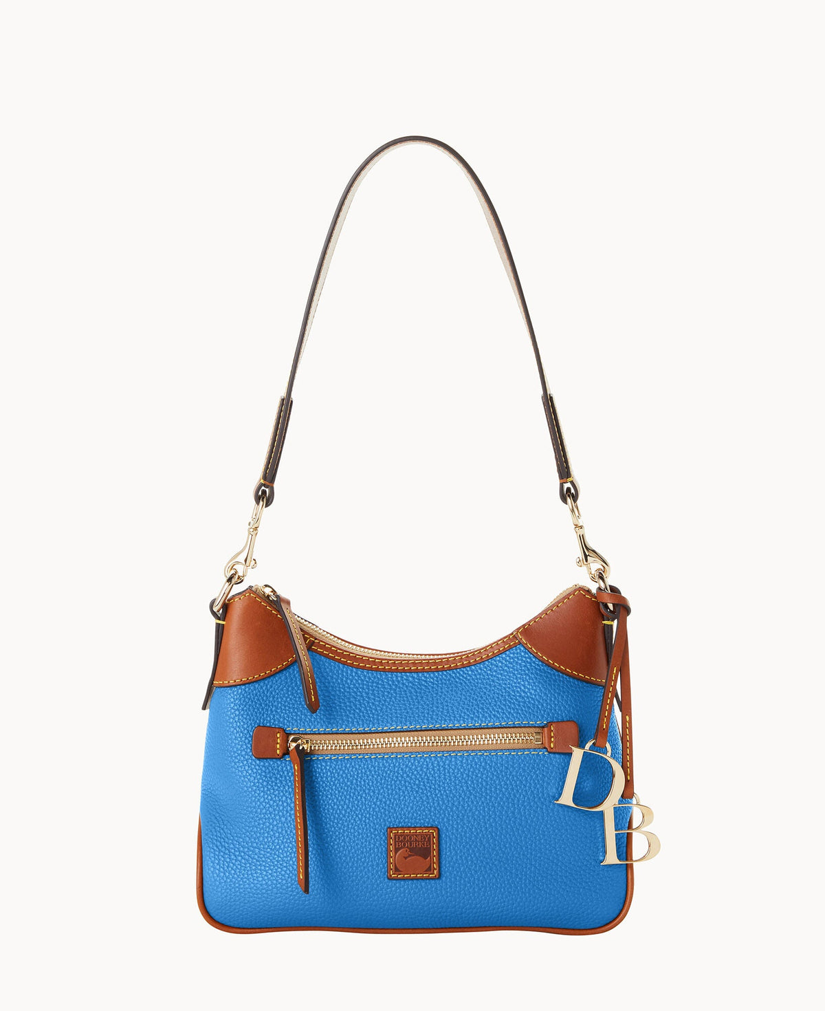 Pebble Grain Small Hobo - Azure