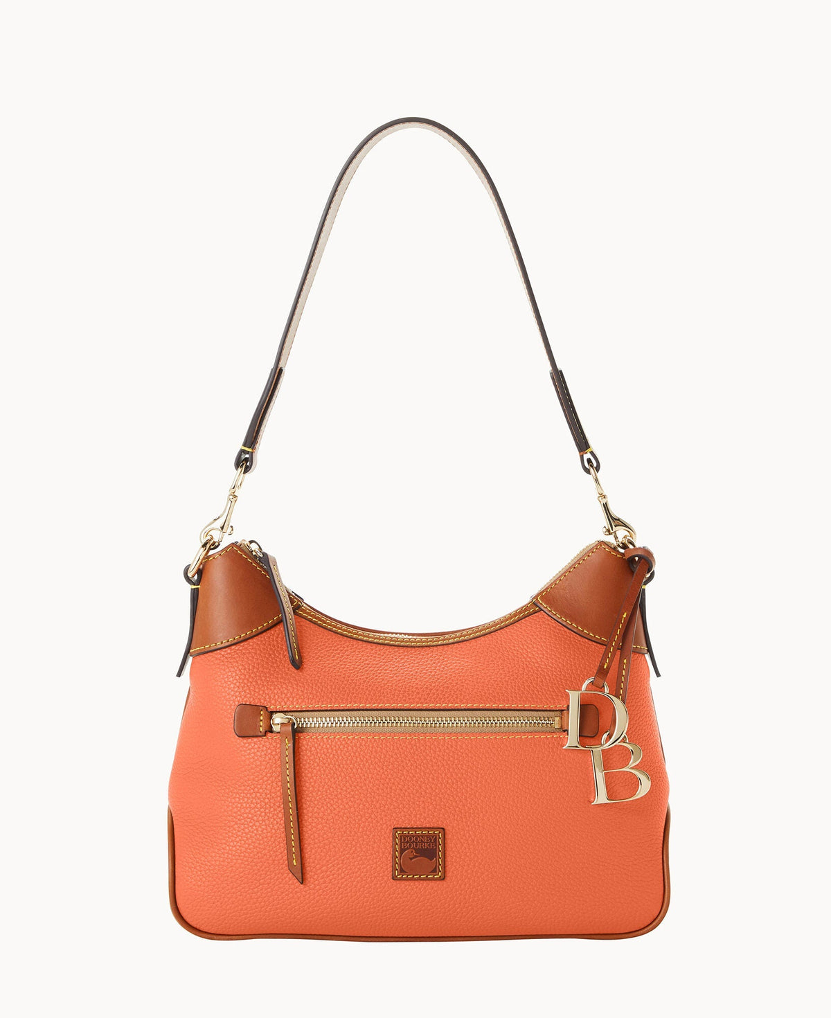 Pebble Grain Hobo - Coral