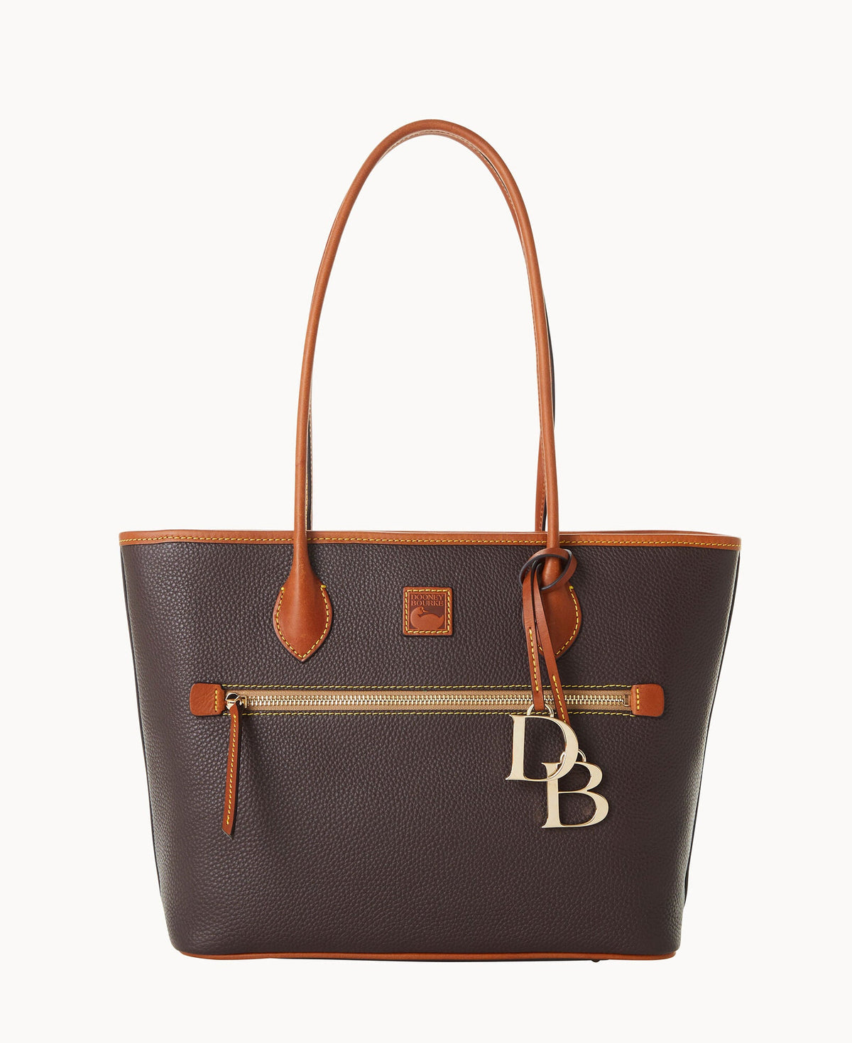 Pebble Grain Tote - Brown Tmoro