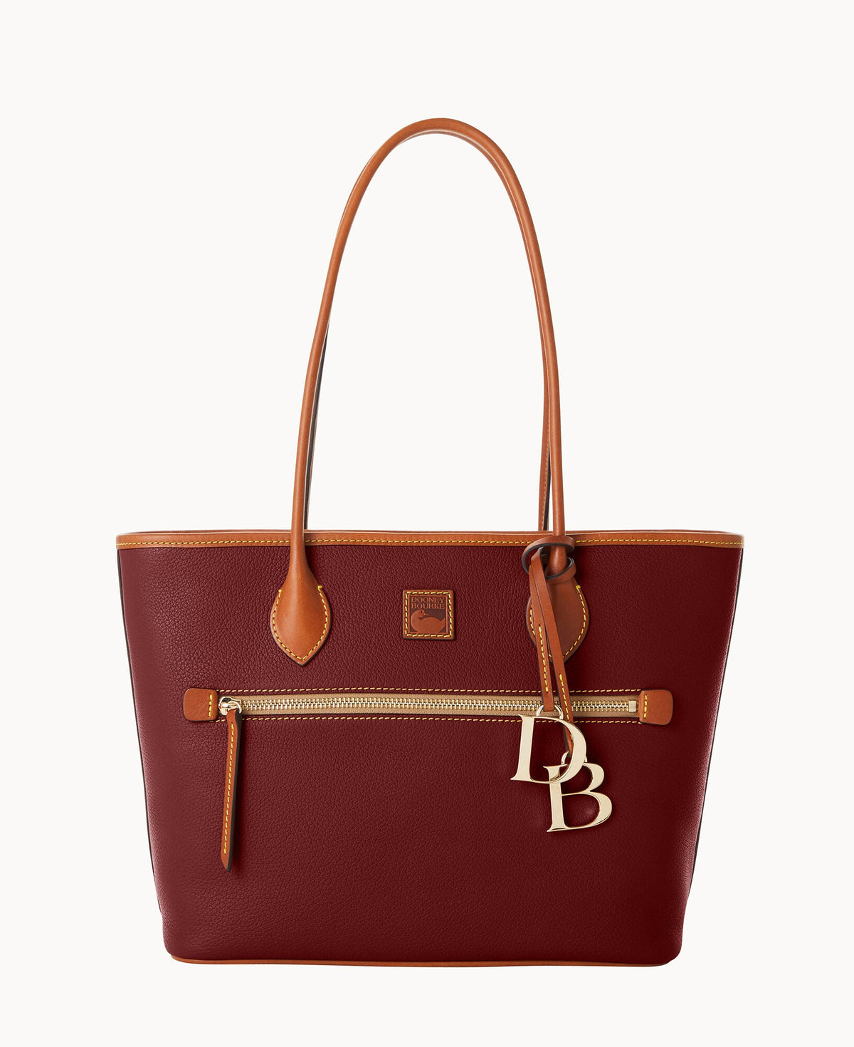 Pebble Grain Tote - Bordeaux