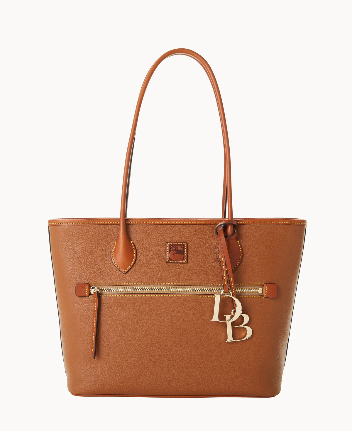 Pebble Grain Tote - Caramel
