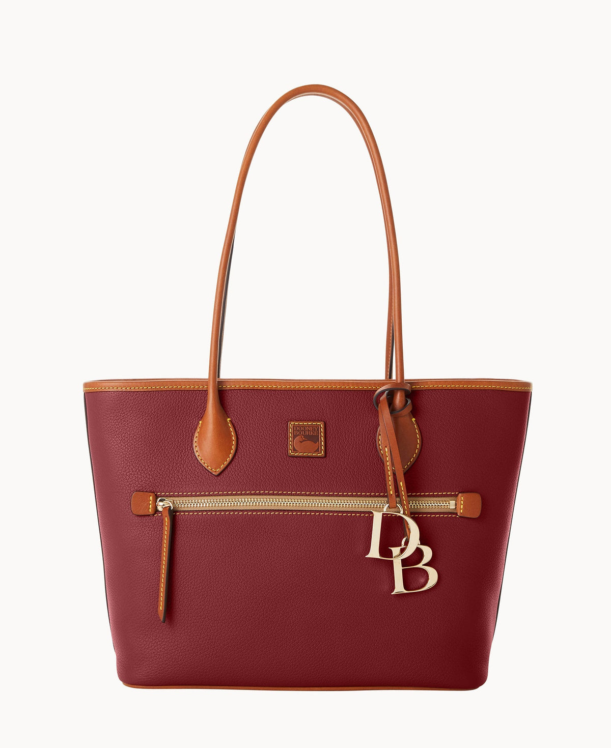 Pebble Grain Tote - Wine