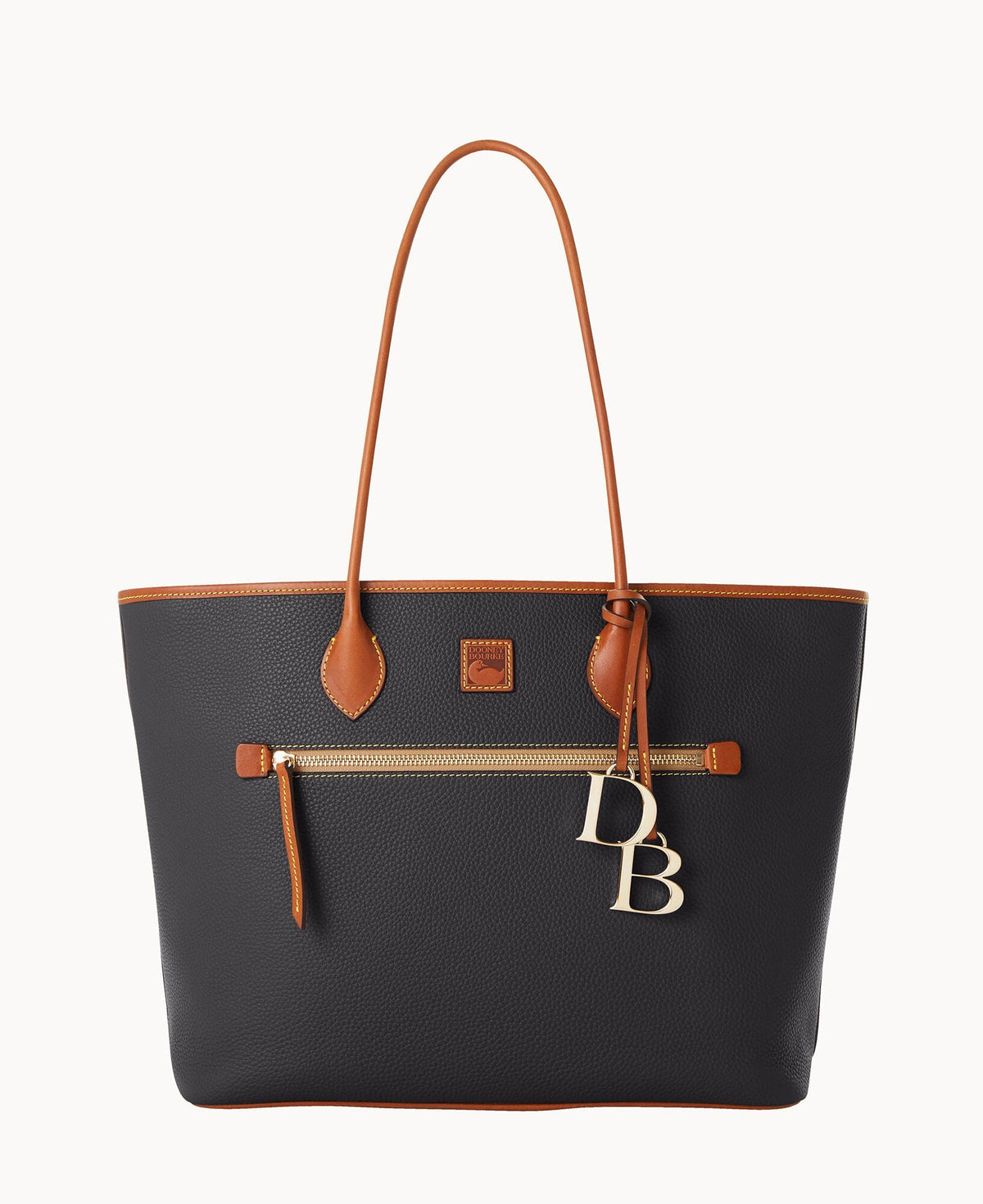 Pebble Grain Large Tote - Black