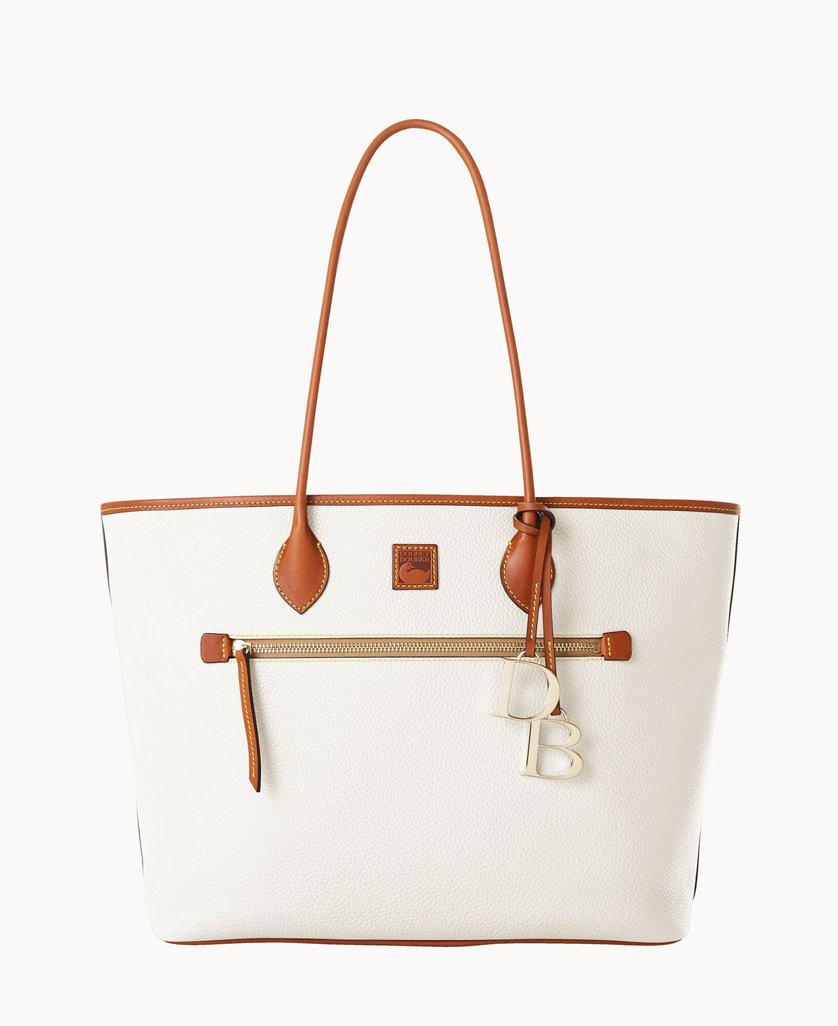 Pebble Grain Large Tote - White