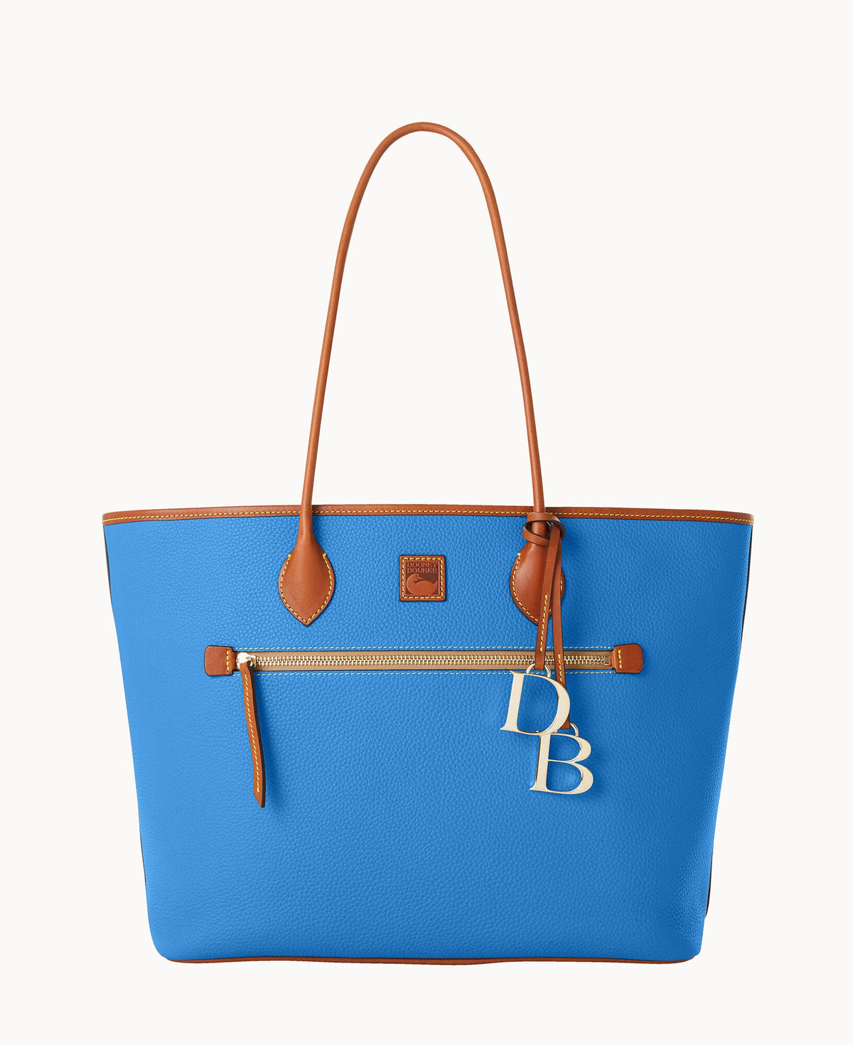 Pebble Grain Large Tote - Azure