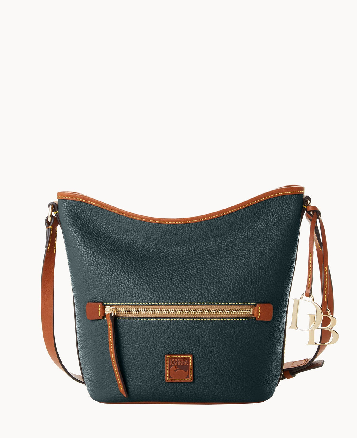 Pebble Grain Zip Sac - Forest