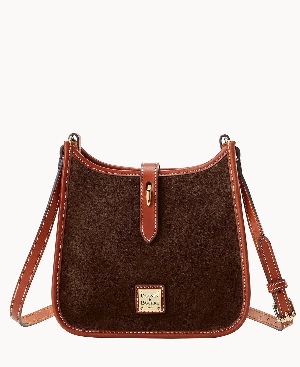 Suede Small Messenger - Brown Tmoro