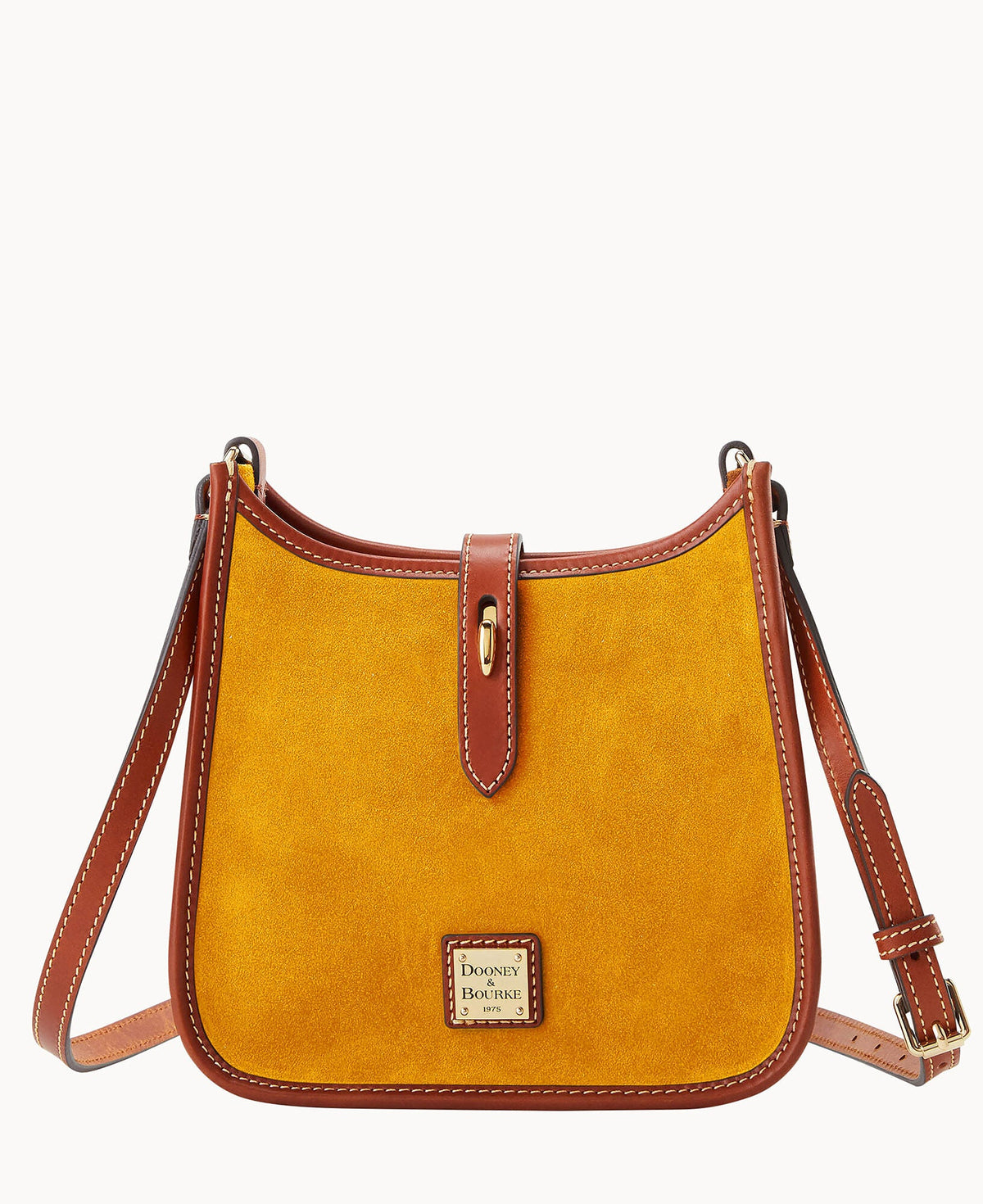 Suede Small Messenger - Chamois