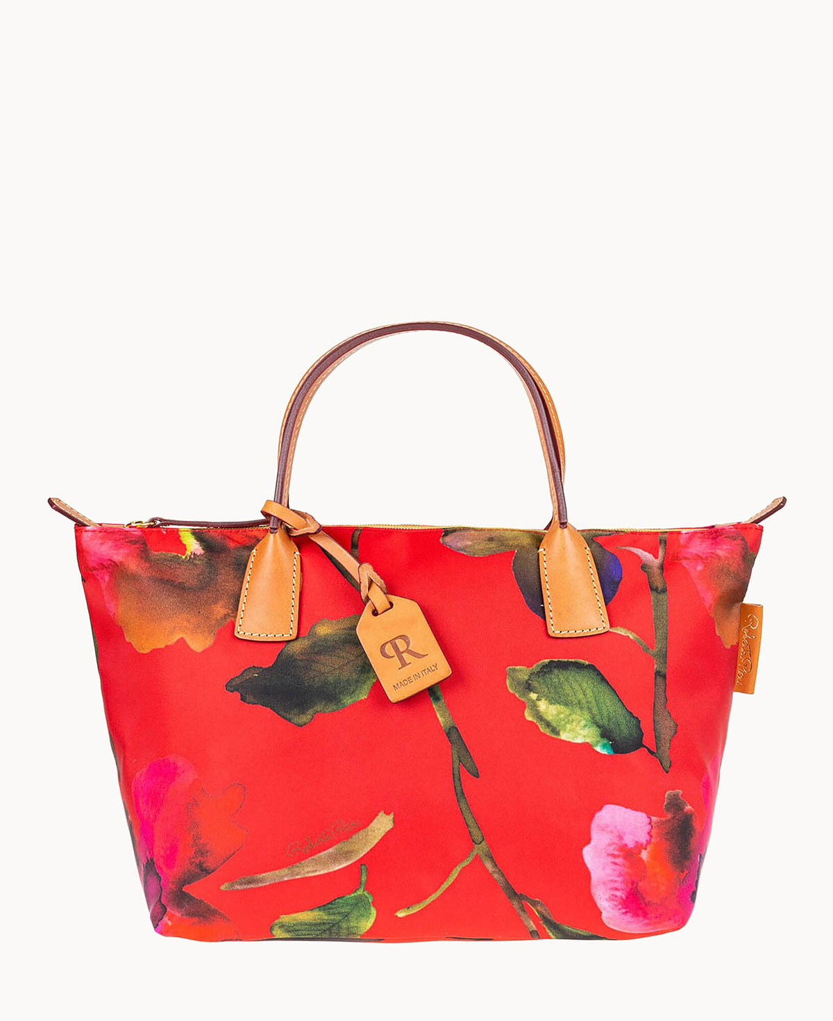 Roberta Pieri Flower Classic Small Robertina Tote - Red