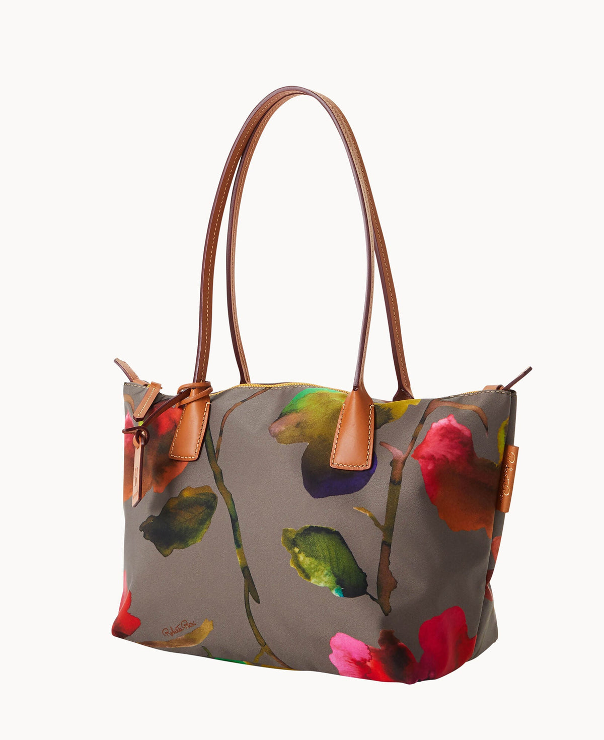 Roberta Pieri Flower Classic Sm Robertina Tote w Long Handle - Image 14