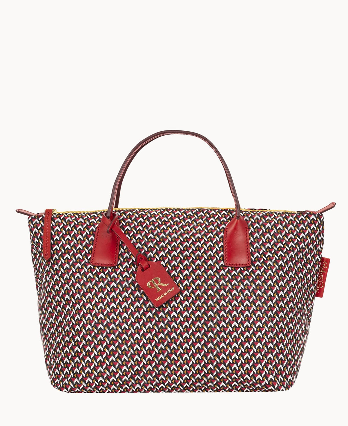 Roberta Pieri Tatami Classic Small Robertina Tote - Ruby