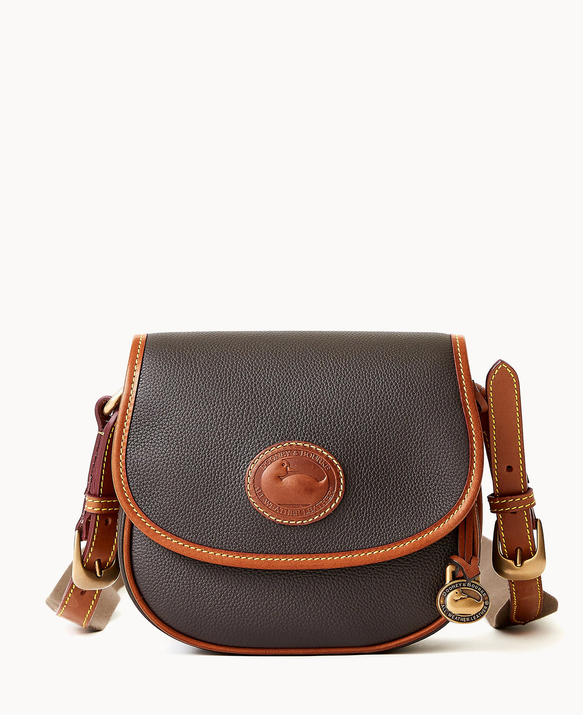 All Weather Leather 3.0 Saddle Crossbody 20 - Black