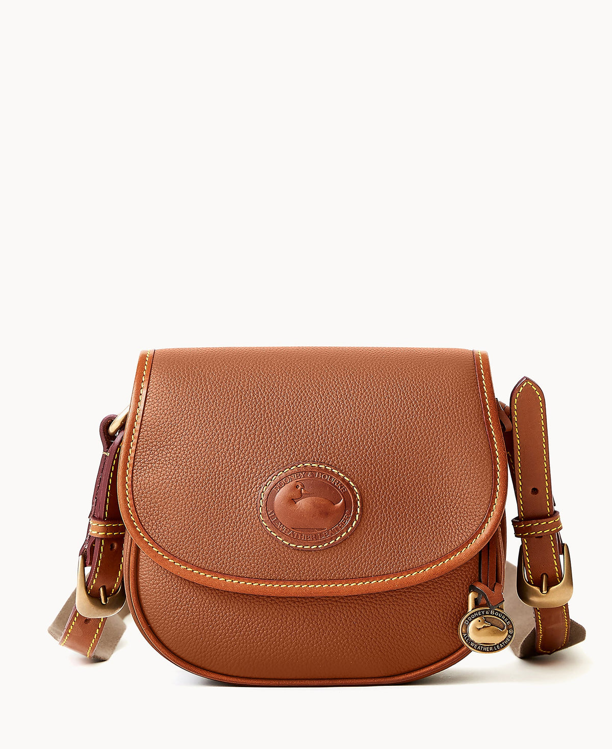 All Weather Leather 3.0 Saddle Crossbody 20 - Caramel