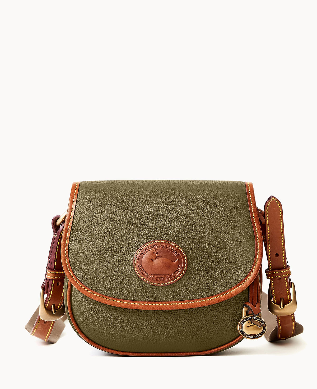 All Weather Leather 3.0 Saddle Crossbody 20 - Green