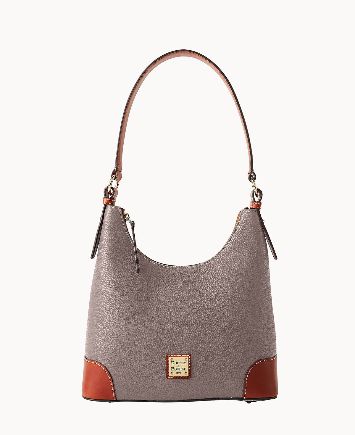 Pebble Grain Small Hobo - Elephant