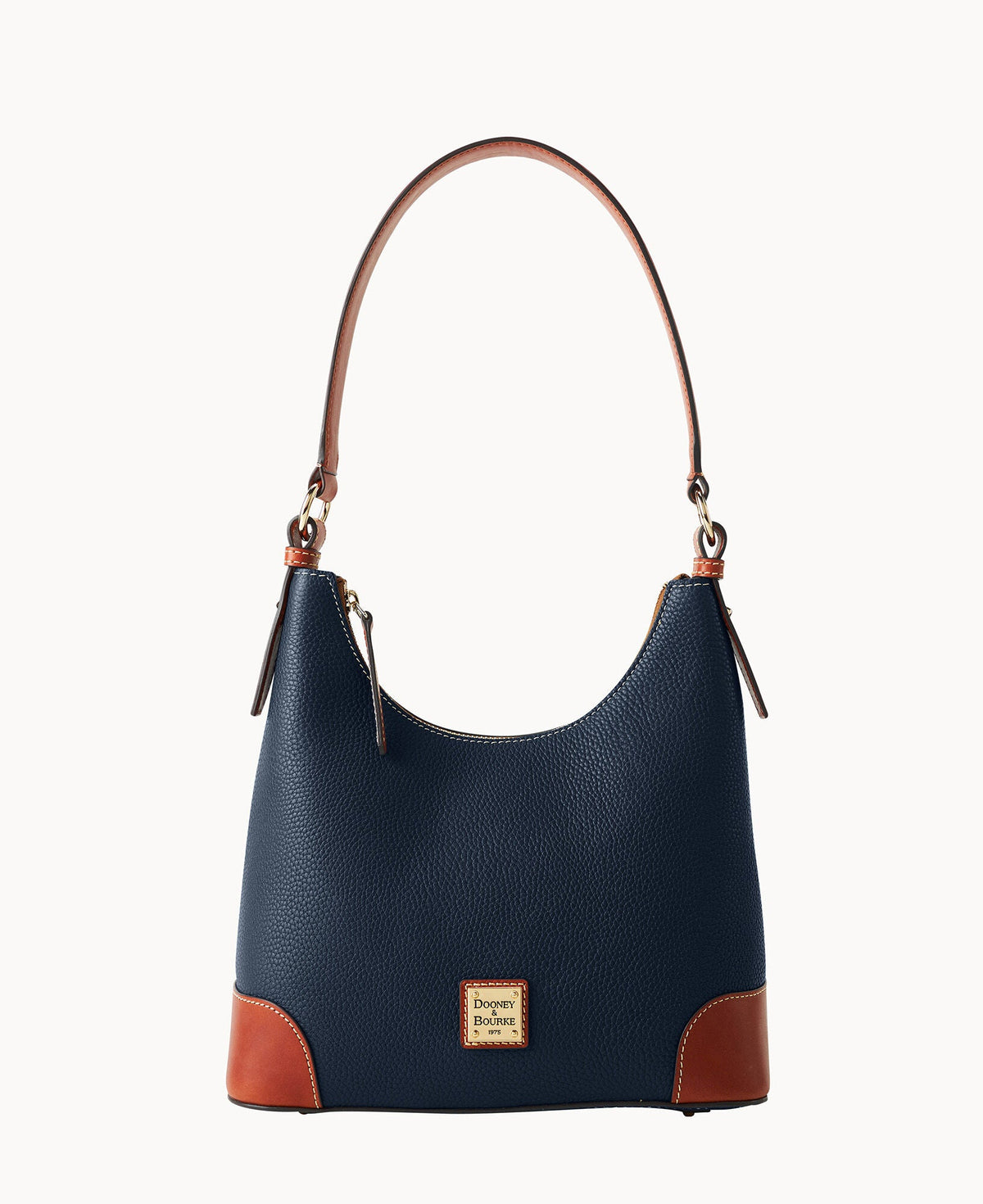 Pebble Grain Small Hobo - Midnight Blue