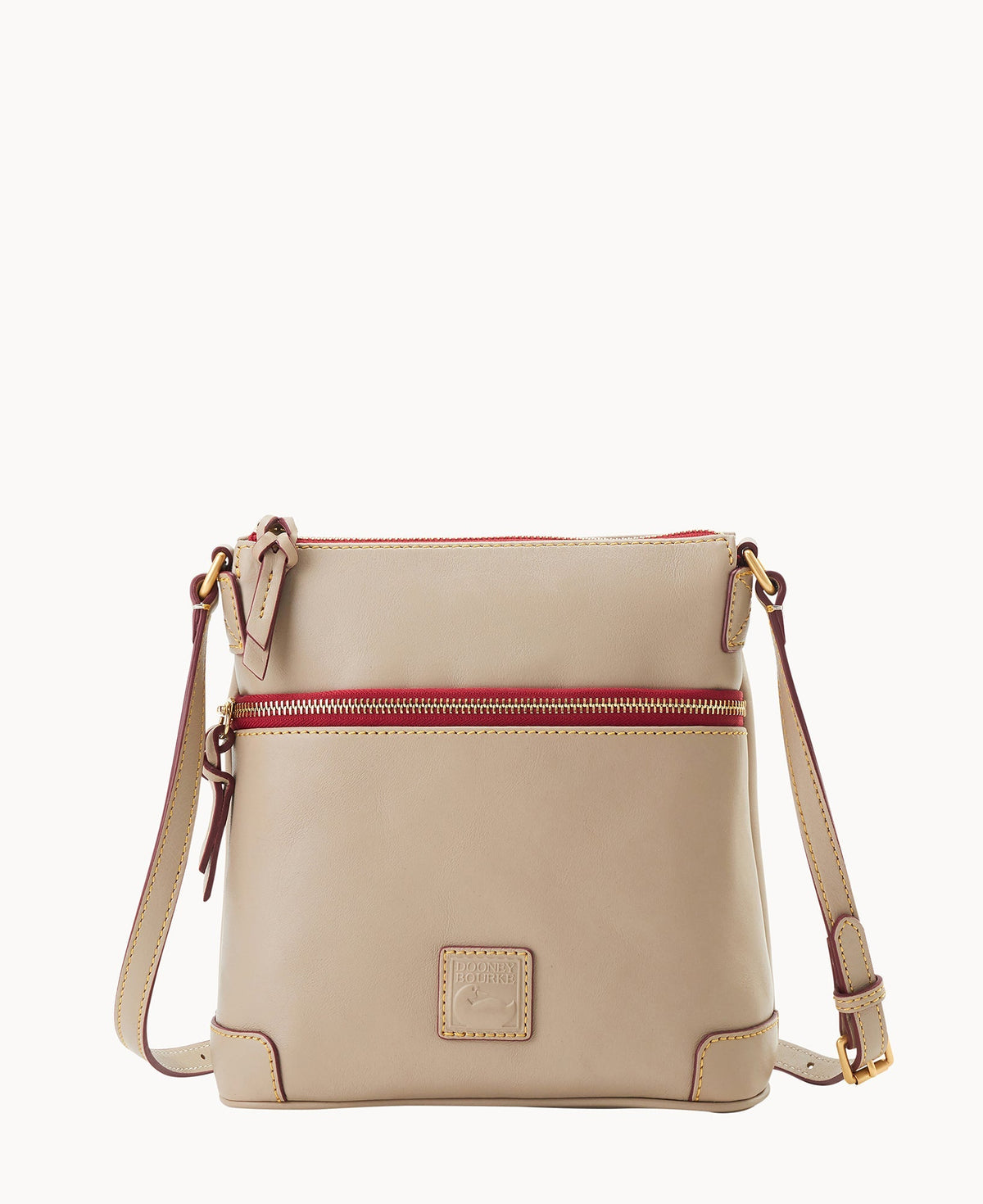 Florentine Small Tassel Crossbody - Light Taupe