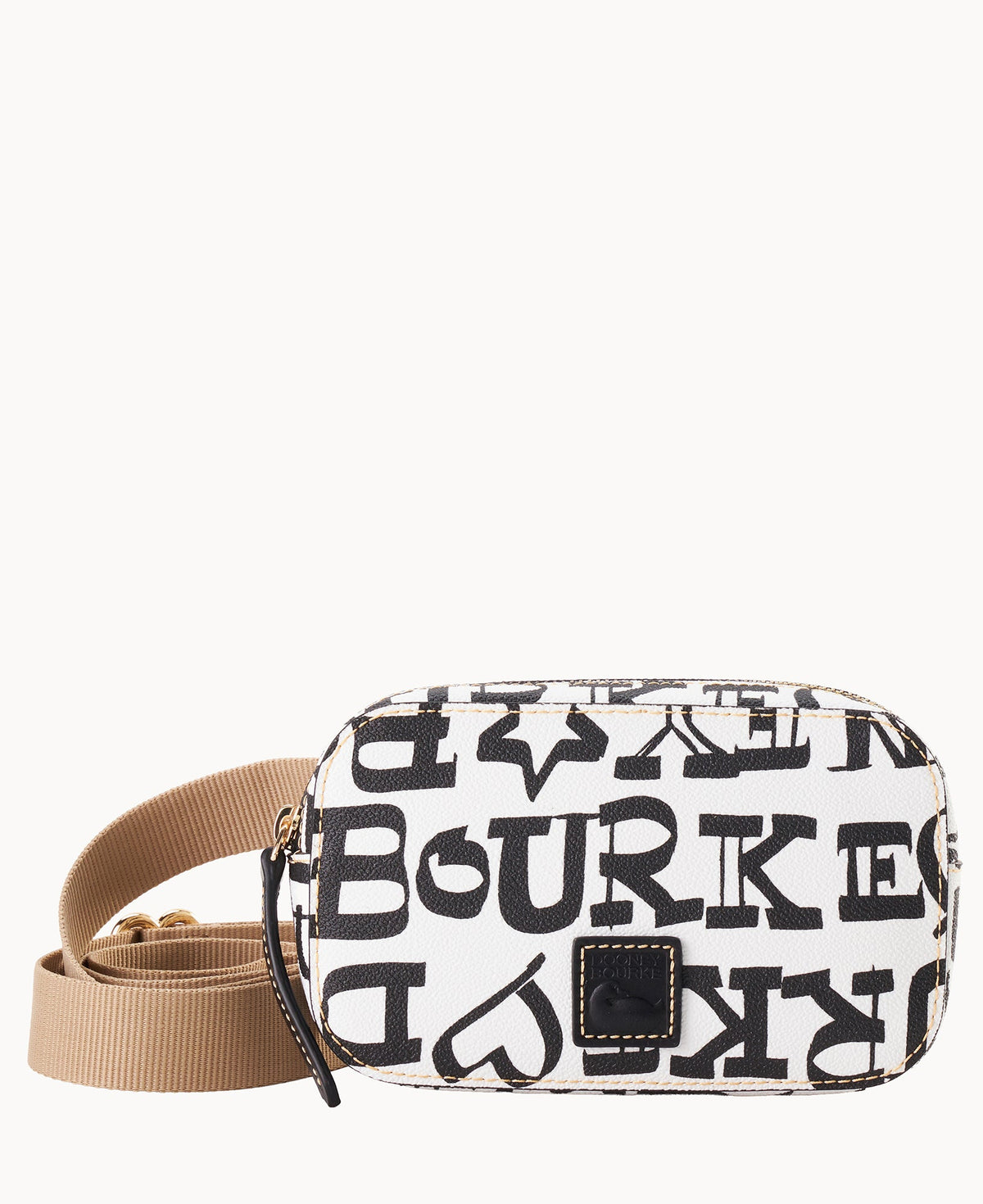 Doodle II Coated Cotton Belt Bag - Black