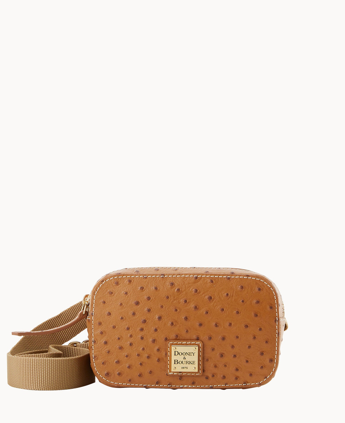 Ostrich Belt Bag - Amber