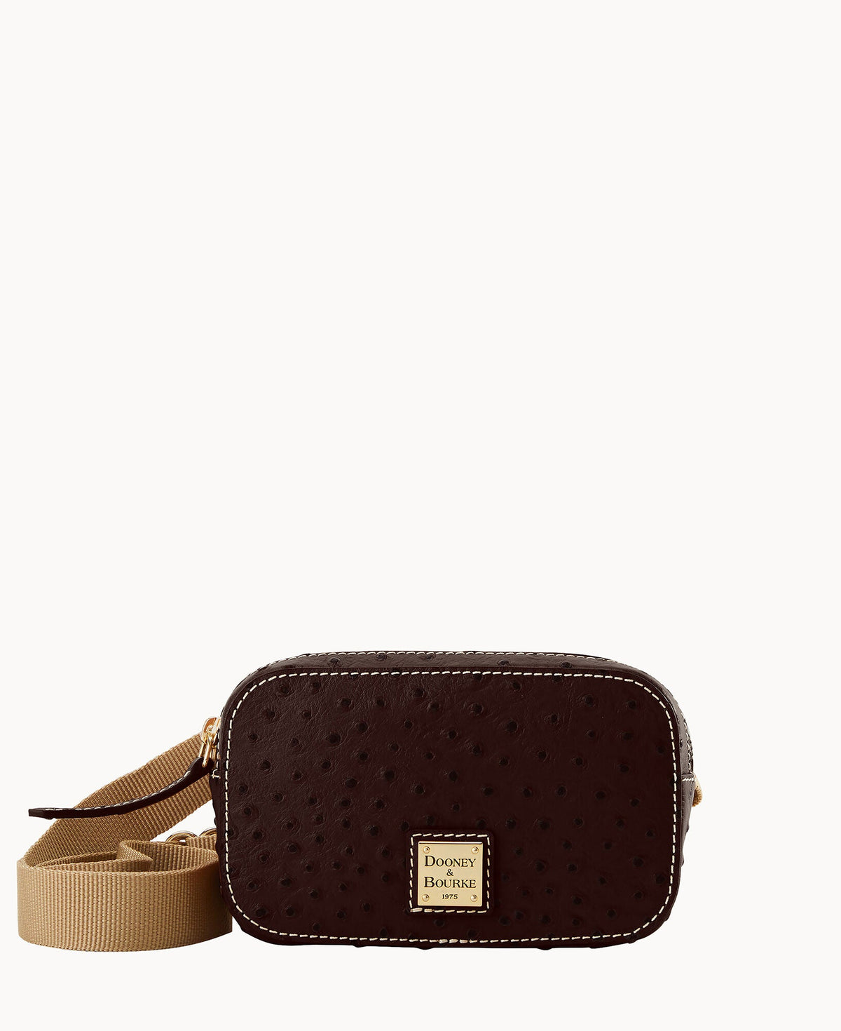 Ostrich Belt Bag - Brown Tmoro