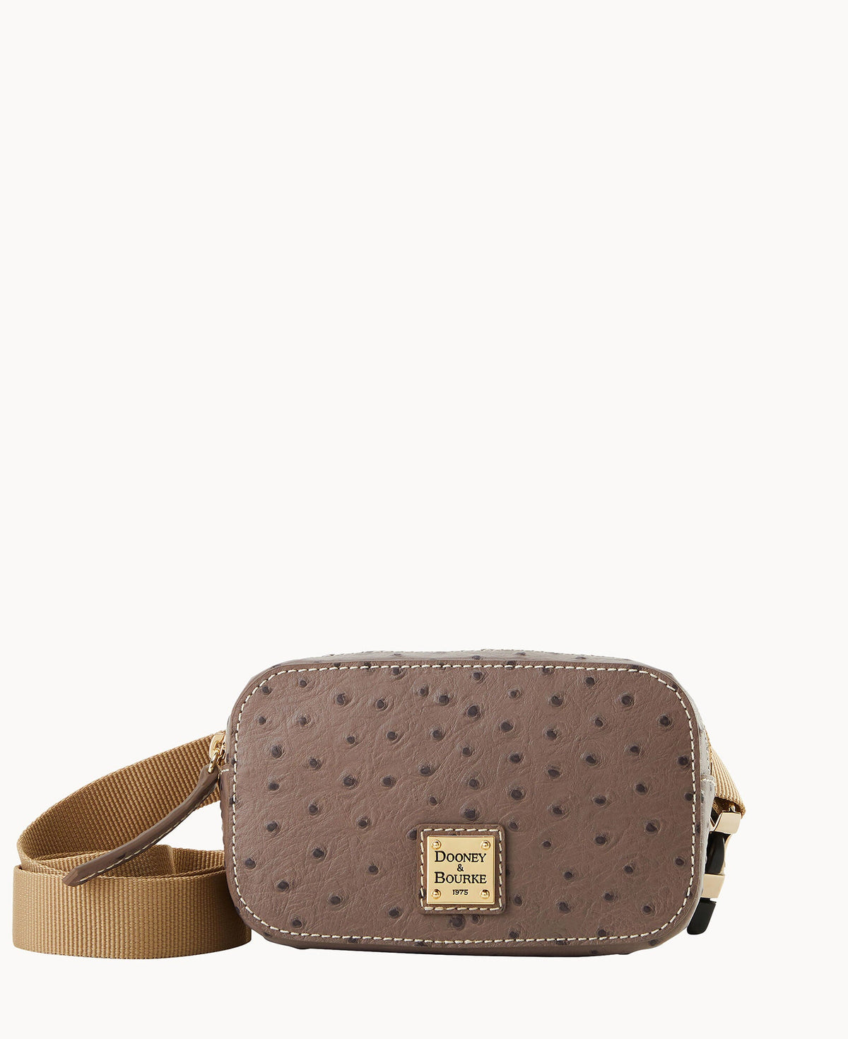 Ostrich Belt Bag - Elephant