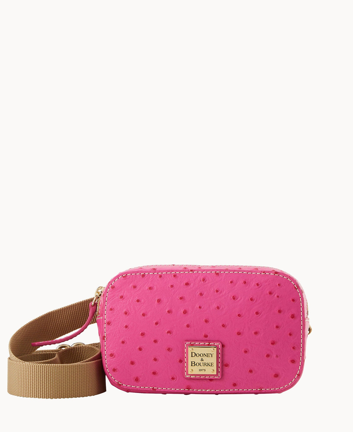 Ostrich Belt Bag - Fuchsia