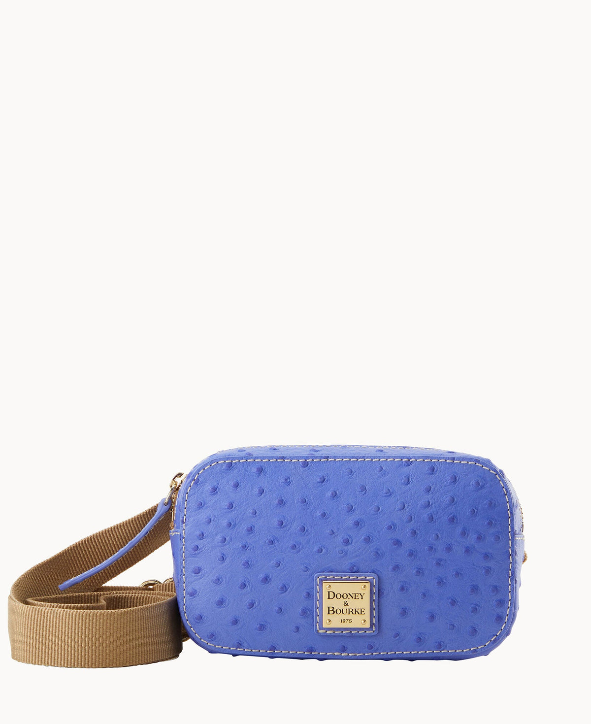 Ostrich Belt Bag - Periwinkle
