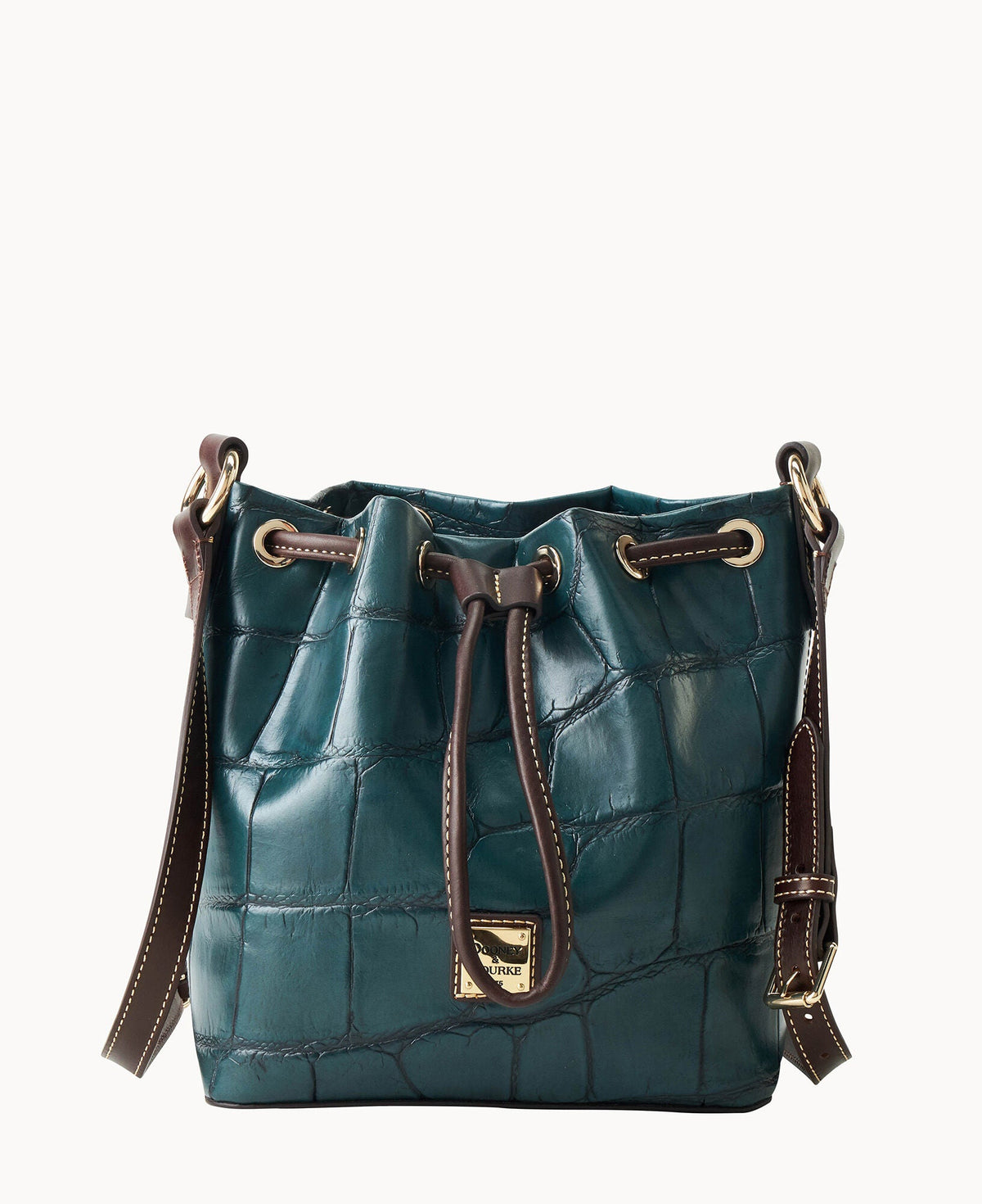 Denison Crossbody Drawstring - Deep Teal