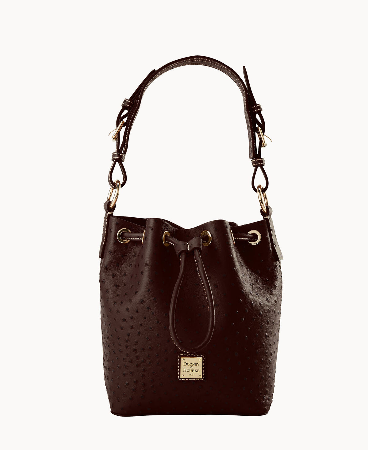 Ostrich Small Drawstring - Brown Tmoro