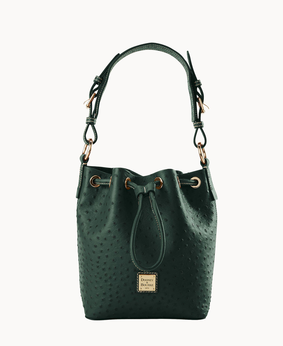 Ostrich Small Drawstring - Forest