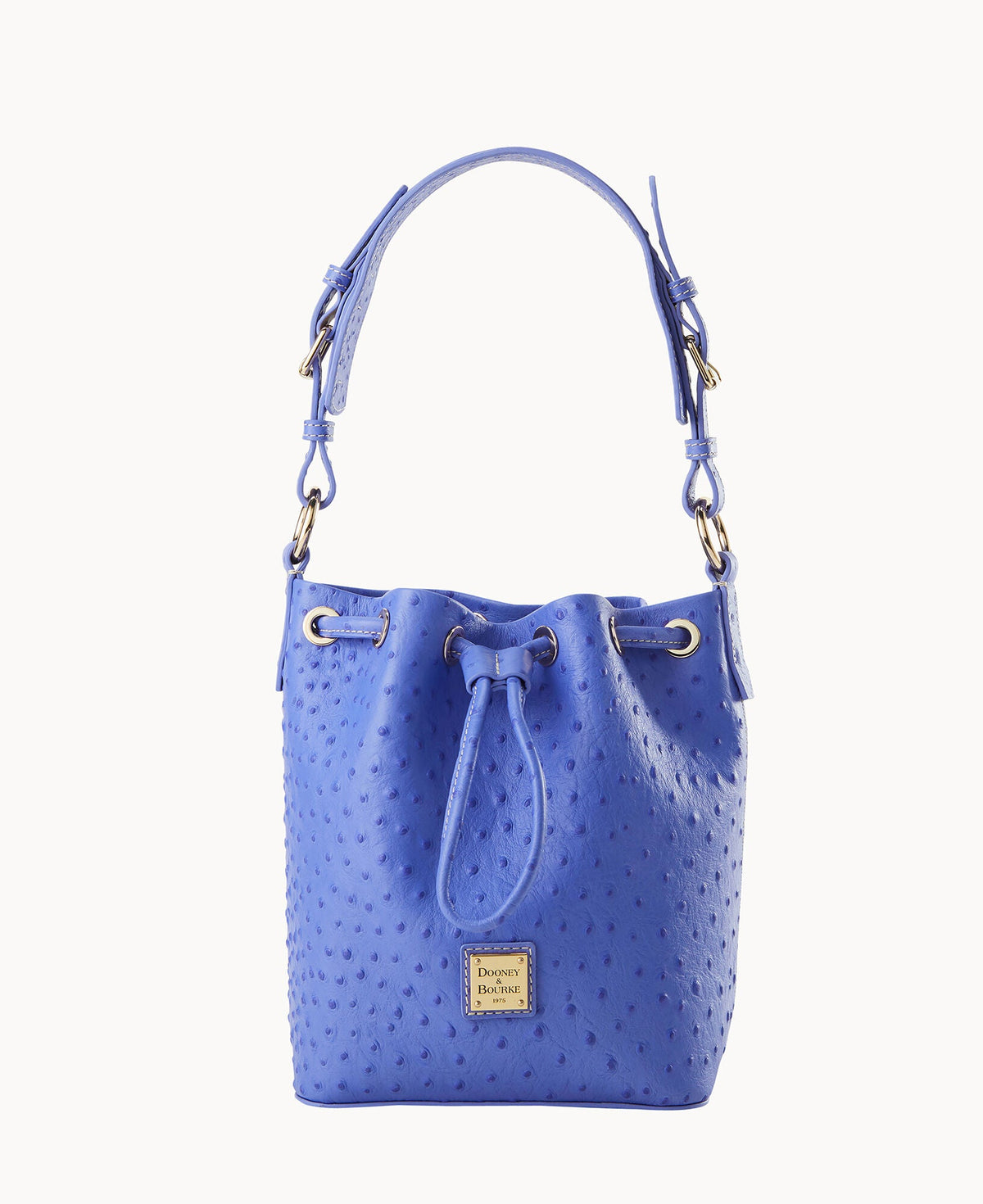 Ostrich Small Drawstring - Periwinkle