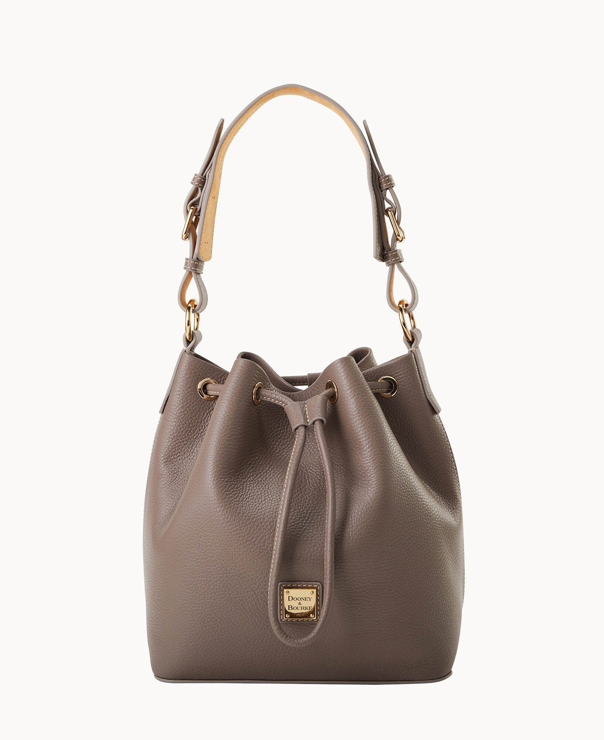 Lucca Leather Drawstring - Elephant