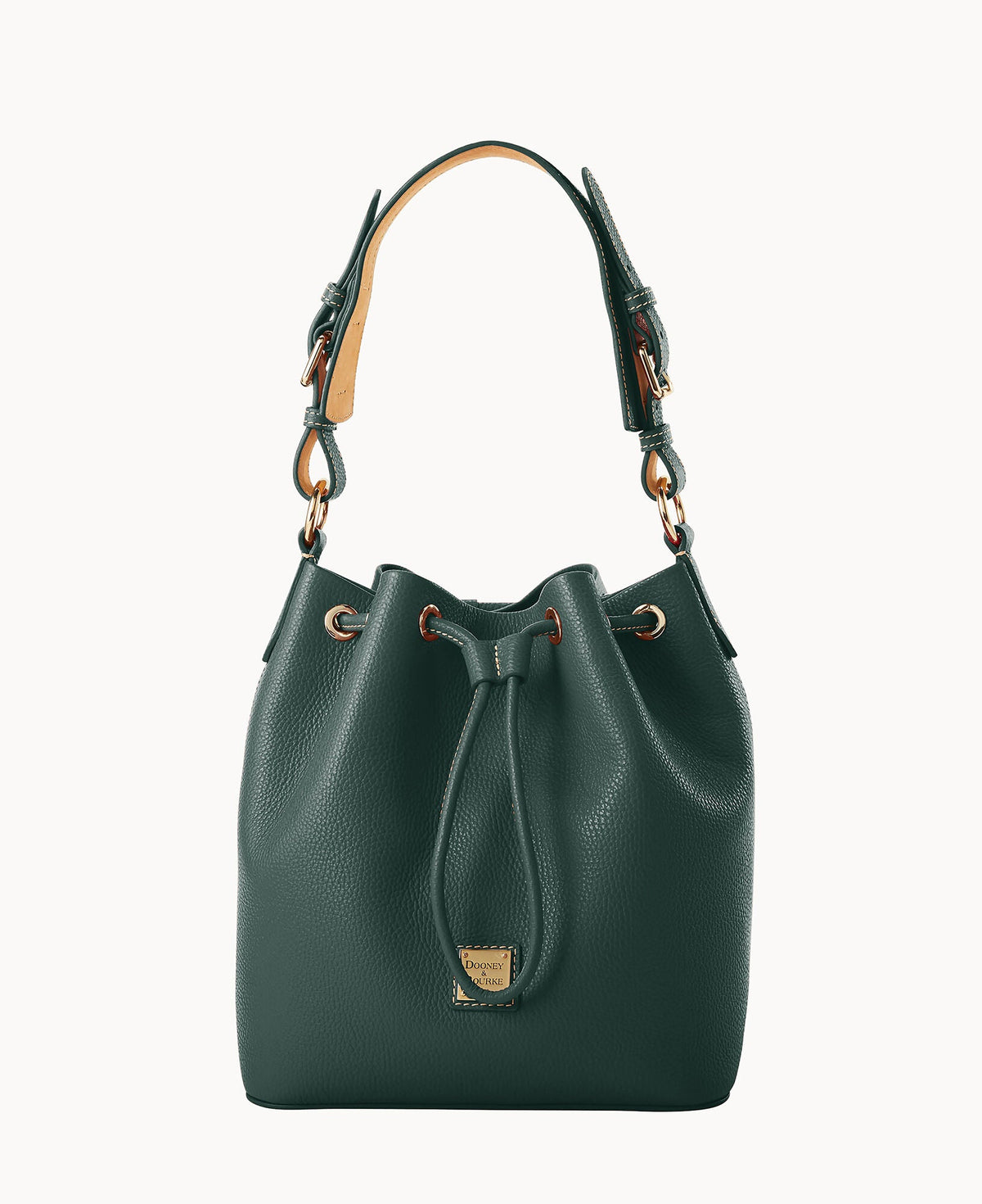 Lucca Leather Drawstring - Ivy