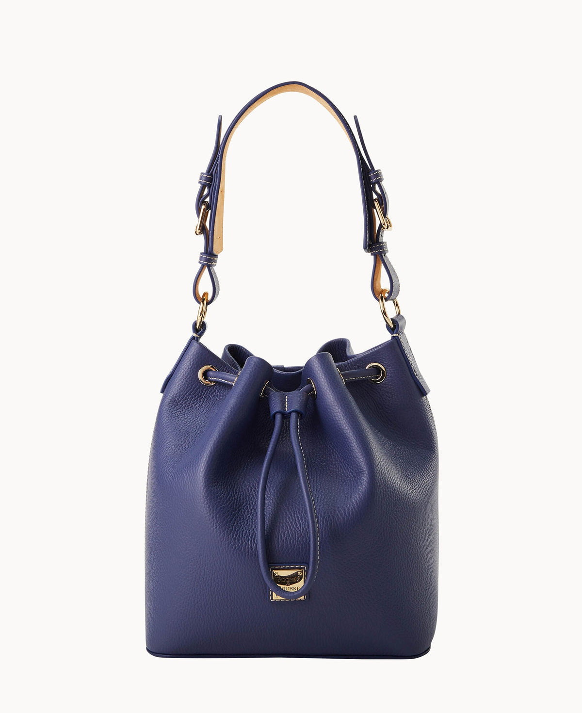 Lucca Leather Drawstring - Marine